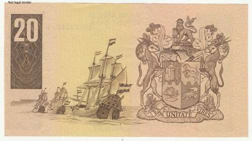 Error 1990 C L Stals First Issue R20, Cut off-centre