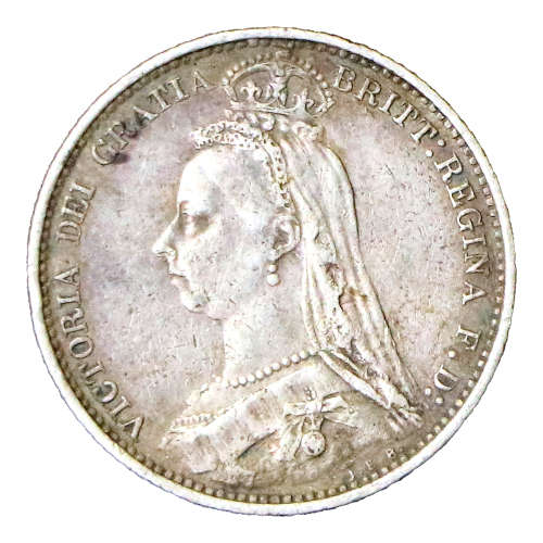 1888 Great Britain Six Pence