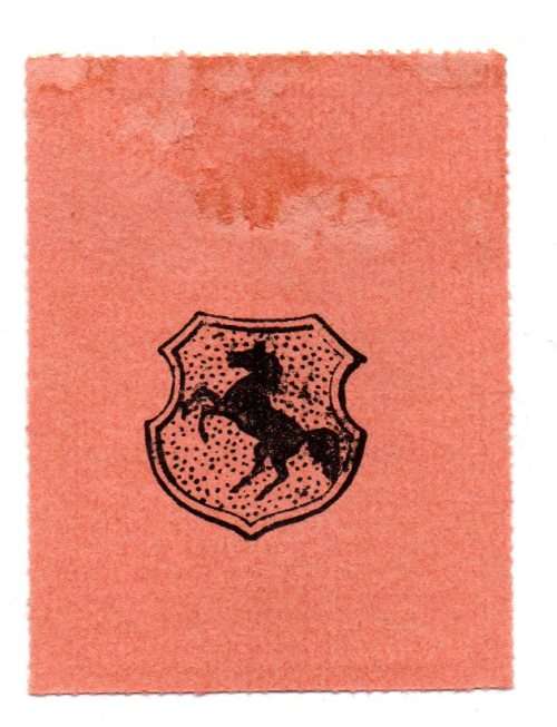 1916 German Municipality of Stuttgart 5 Pounds of Potatoes Ration Coupon