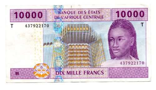 2002 Republic of Congo 10 000 Francs