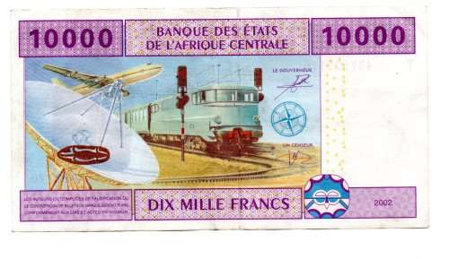 2002 Republic of Congo 10 000 Francs