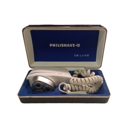 Vintage Philips Philishave Deluxe Trio Blade Electric Shaver, Working  with box, Working