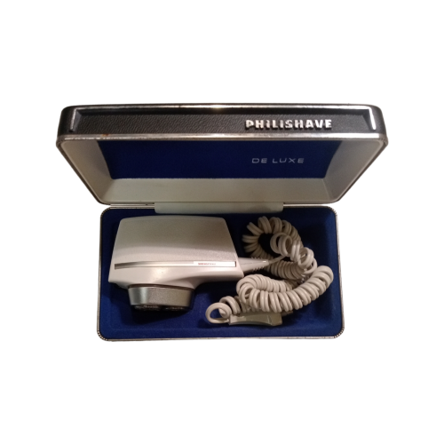 Vintage Philips Philishave Deluxe Trio Blade Electric Shaver, Working  with box, Working
