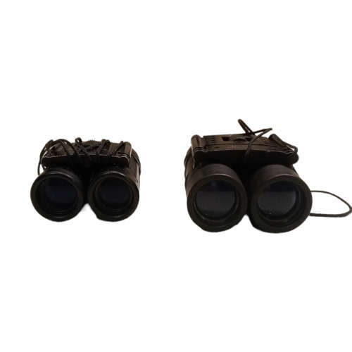 Lot of 2 x working Binoculars: K-Way 10x25 & Tasco 8x21 Essentials Compact Binoculars (Black).