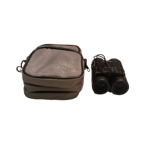 Lot of 2 x working Binoculars: K-Way 10x25 & Tasco 8x21 Essentials Compact Binoculars (Black).