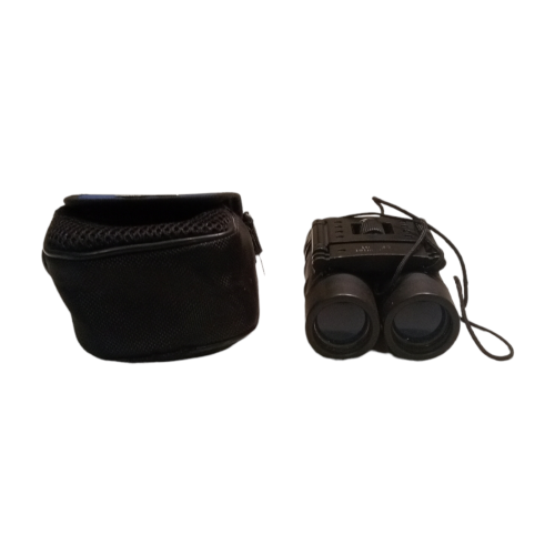 Lot of 2 x working Binoculars: K-Way 10x25 & Tasco 8x21 Essentials Compact Binoculars (Black).