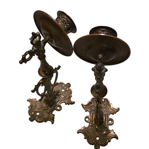 2 Really Detailed Vintage Candle Sconces