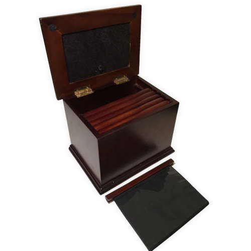 Solid Wood Photo Box by Casa Elite (Holds 144 Photos) 22cm X 16cm X 17cm