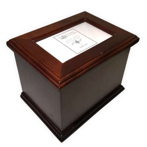 Solid Wood Photo Box by Casa Elite (Holds 144 Photos) 22cm X 16cm X 17cm