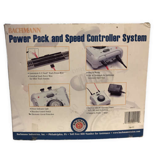 Bachmann Power Pack and Speed Controller System for DC-operated Trains: N, HO & On30 Scale, Untested