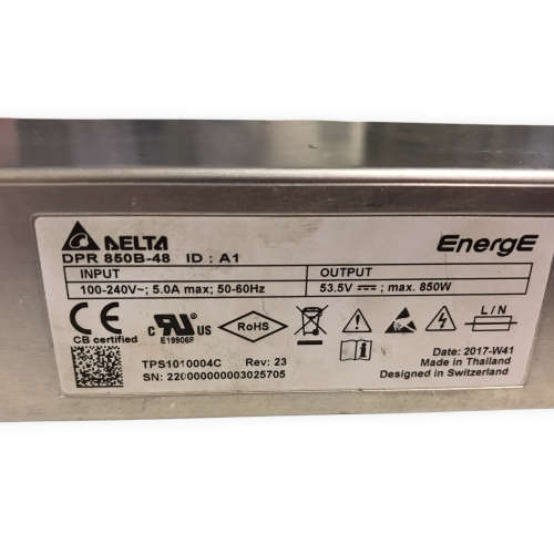 [2x],  R3k Retail, EnergE Delta DPR 850B-48 single phase rectifier, untested