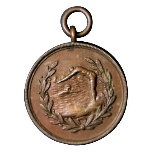 Undated 1930`s Diving medal, un-issued