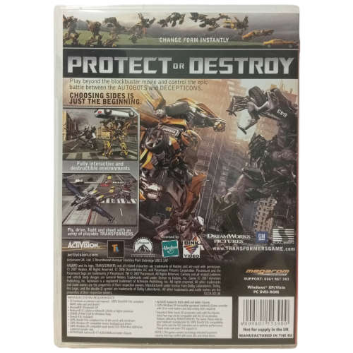 Transformers - The Game PC (DVD)