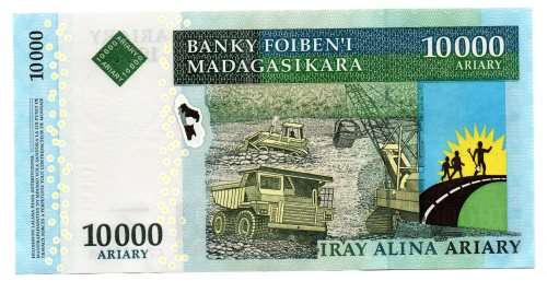 2009 Madagascar 10000 Ariary Pick#92b