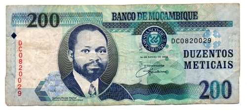 2006 Mozambique 200 Meticais Pick#146a