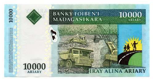 2009 Madagascar 10000 Ariary Pick#92b