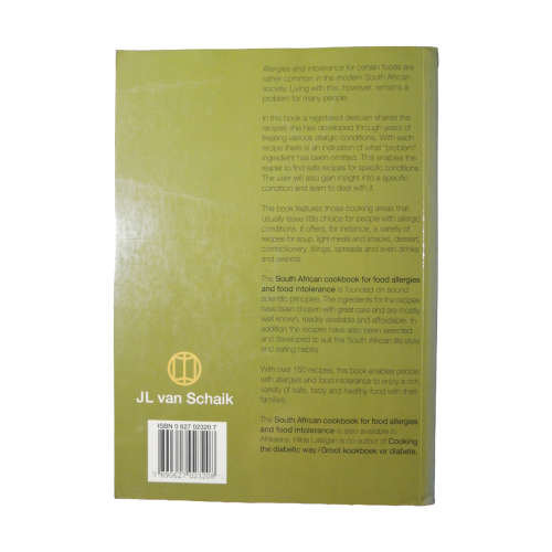 South African Cookbook For Food Allergies And Food Intolerance by Hilda Lategan 1997 First Edition S