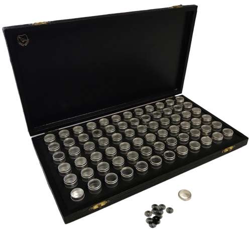 HUGE LOT! Watchmakers Vintage box of watch Hairsprings, 26.5cm x 15cm x 2.5cm