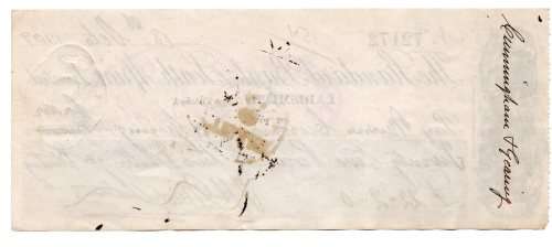 1909 The Standard Bank of South Africa Limited 22 Pound Check, Ladismith (Cape Colony)