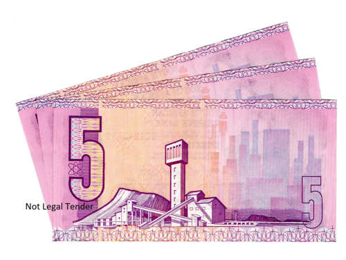 Lot of 3 x Consecutive 1990 South Africa, Type 11 First & Only Issue, C L Stals R5`s BE4243997 to B