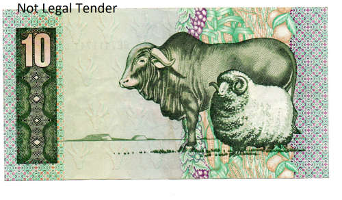1990 South Africa C L Stals Type 16, First Issue R10