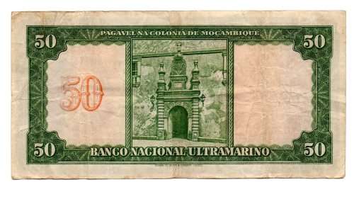 1950 Mozambique 50 Escudos, Pick#102