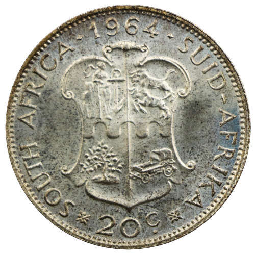 1964 South Africa Silver Proof 20 Cent