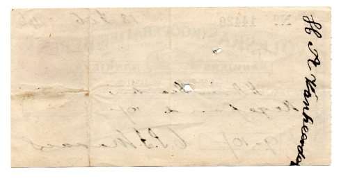 1946 Volkskas (Kooperatief) Beperk Cheque, Heilbron Oranje Vrystaat, 9 Pounds and 10 Shillings