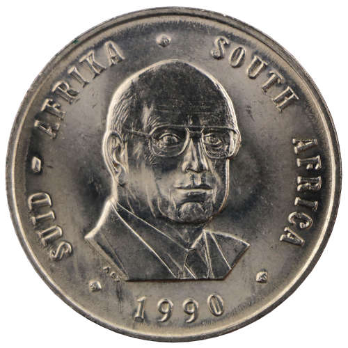 Error 1990 South Africa Nickel R1, Die Transfer i.e. Progressive Indirect Design Transfer (Also know