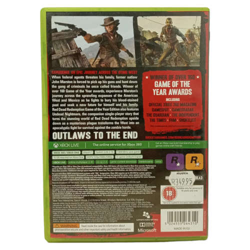 Red Dead Redemption - Game Of The Year Xbox One & Xbox 360