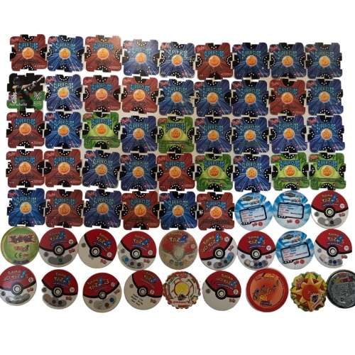 Bulk lot of Pokemon and Dragon Ball Z Tazos
