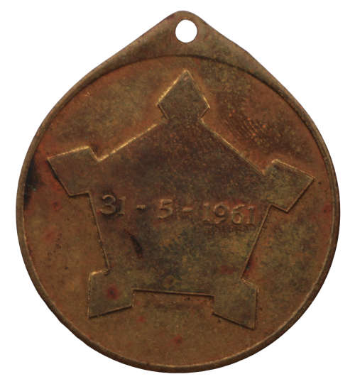 1961 Formation of the Republic of South Africa Medallion Bronze