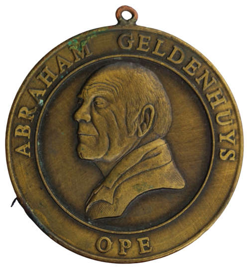 Abraham Geldenhuys OPE Medal, undated