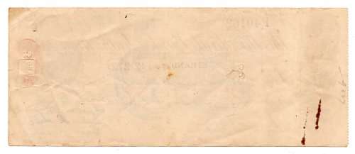 1956 The Standard Bank of South Africa Cheque, Strand Cape, 15 Pounds and 9 Shillings with Chairman,
