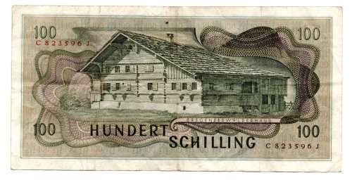 1969 Austria 100 Shilling Pick#145a