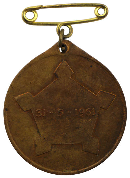 1961 Formation of the Republic of South Africa Medallion Bronze
