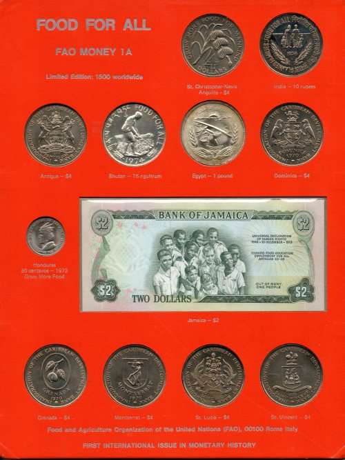 United Nations FAO Money Set 1A - Limited Edition 1500 Sets