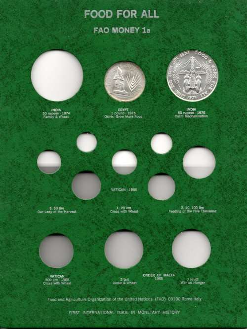 United Nations FAO Money Set 1B [Only 2 Coins Included]