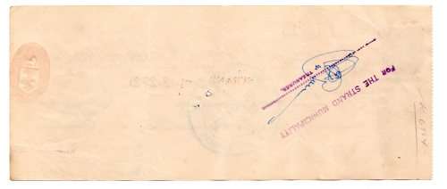1972 The Standard Bank of South Africa Cheque, Strand Cape, 23 Pounds, 20  Pounds with Chairman, sec