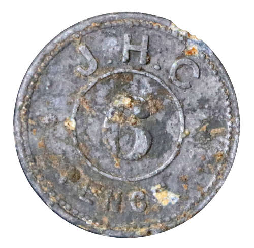 1898 John Henry Cartwright 6 Pence Token (Set 1) Herns#96e