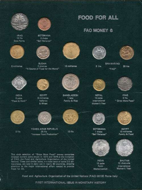 United Nations FAO Money Set 6