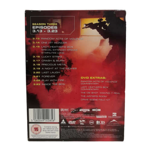 CSI: Crime Scene Investigation - Season Three Episode 13-23 DVD