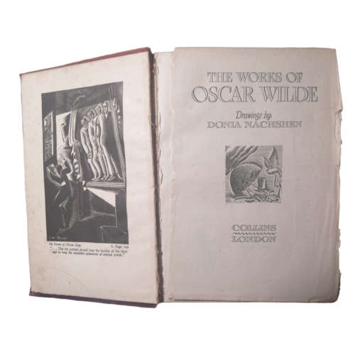 The Works Of Oscar Wilde Drawings by Donia Nachshen Hardcover w/o Dustjacket