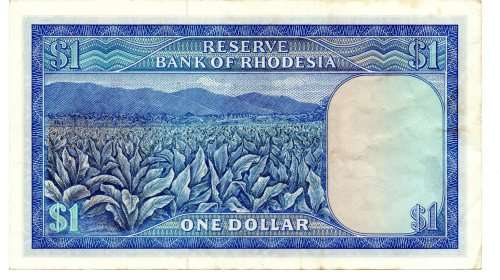 1974 Rhodesia $1, Salisbury, Pick#30k