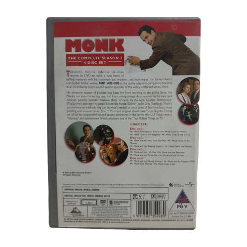 Monk Season 2 DVD