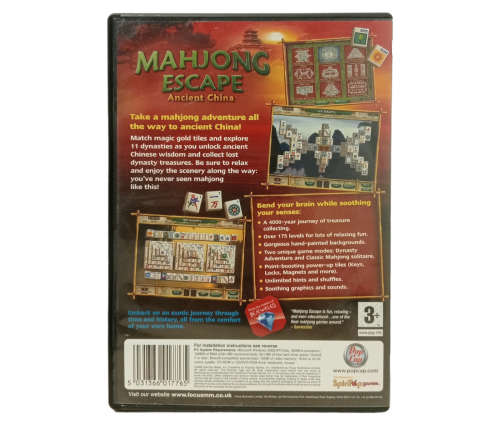 Mahjong Escape Ancient China PC (CD)