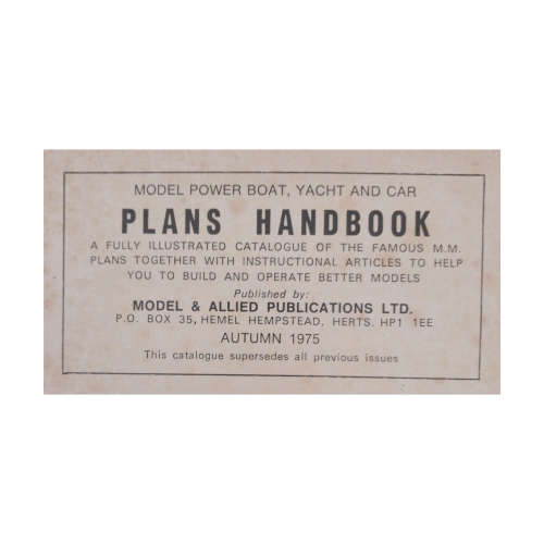 Plans Handbook 2- Model Boats And Cars Softcover
