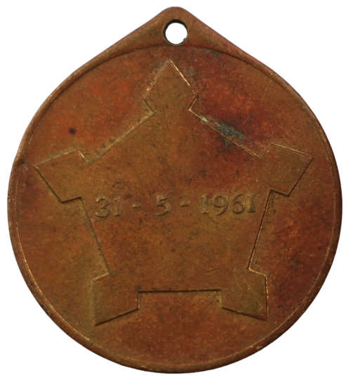 1961 Formation of the Republic of South Africa Bronze Medallion