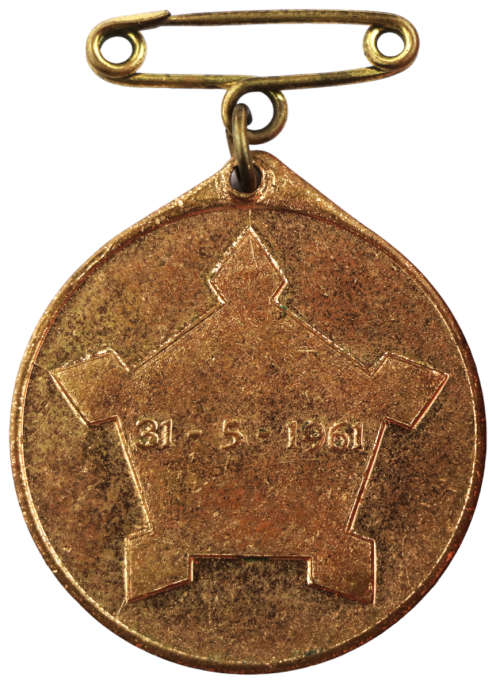 1961 Formation of the Republic of South Africa Bronze Medallion