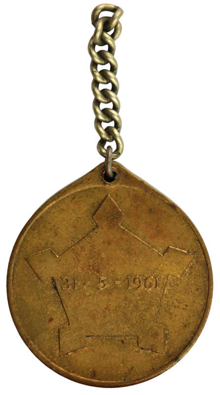 1961 Formation of the Republic of South Africa Bronze Medallion